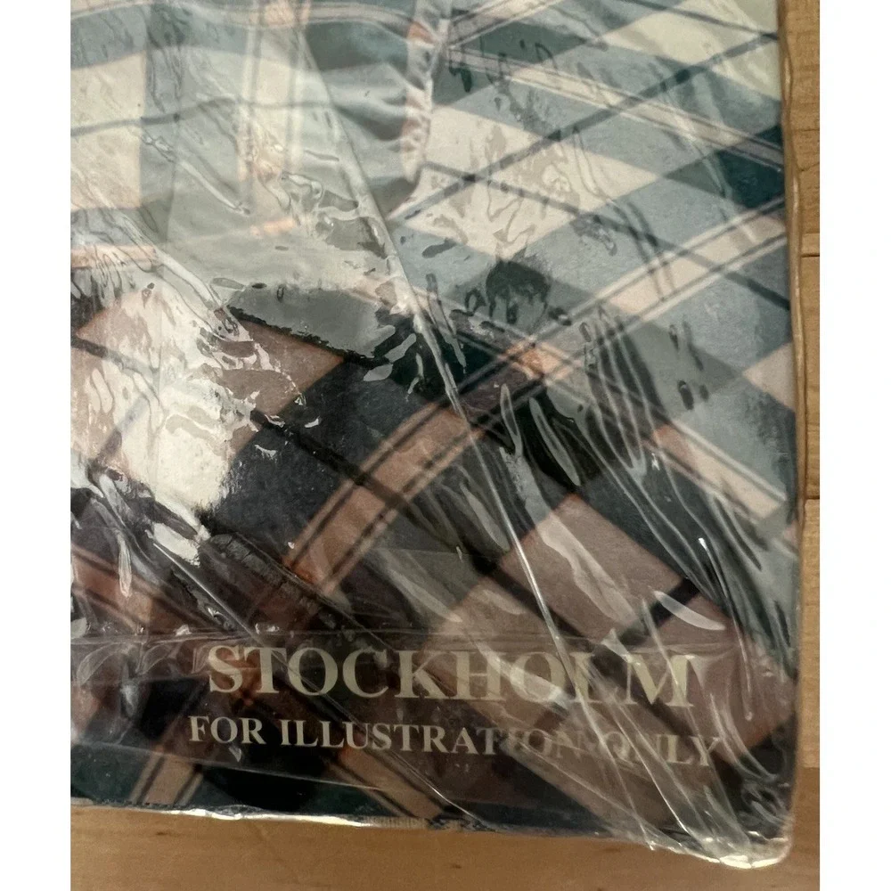 Vintage Green Plaid Duvet Cover 54 X 78